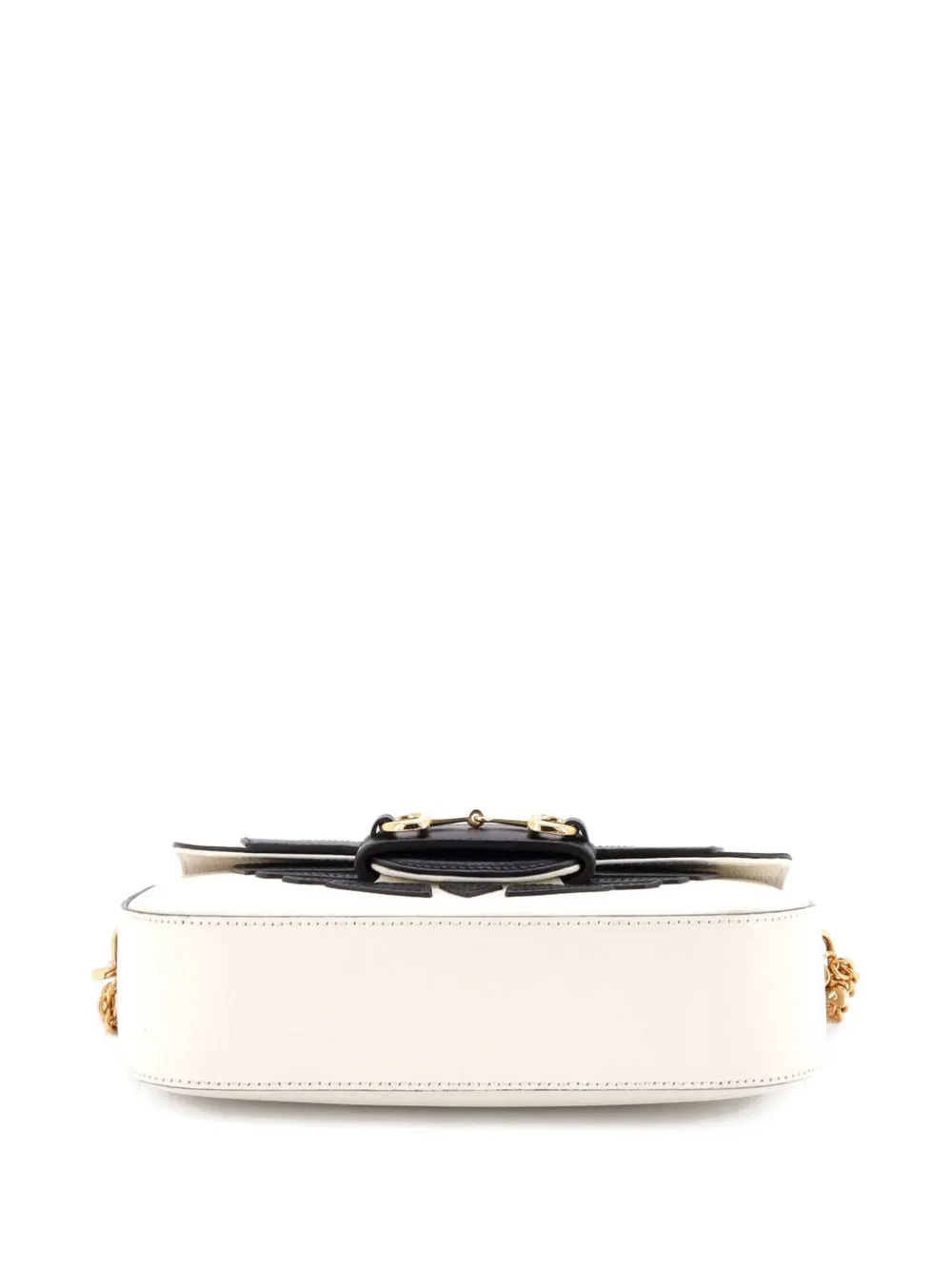 Pre-owned Gucci X Adidas Horsebit 1955 Leather East West Shoulder Bag In White