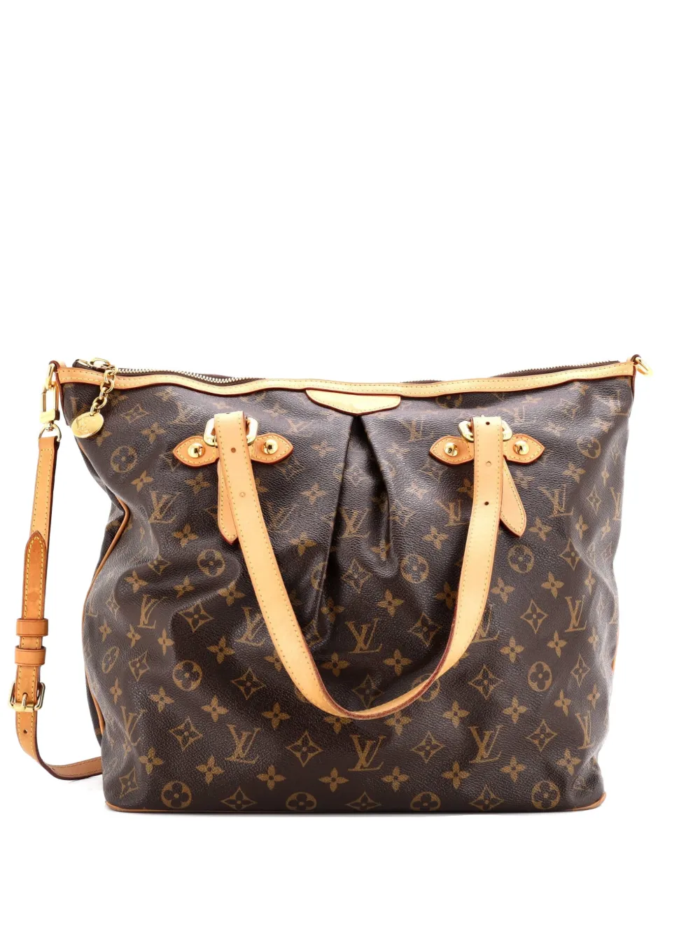 Pre-owned Louis Vuitton Palermo Handbag Monogram Canvas Gm Tote Bag In Brown