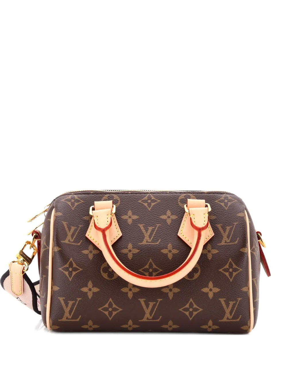 Pre-owned Louis Vuitton Speedy Bandouliere Bag Monogram Canvas 20 Crossbody Bag In Brown