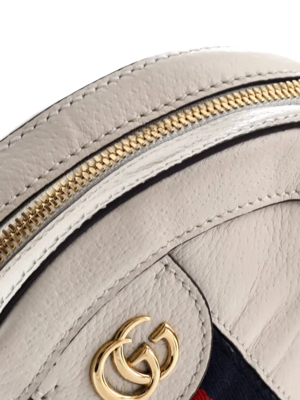 Gucci Pre-Owned オフィディア ラウンド ショルダーバッグ レザー ミニ
