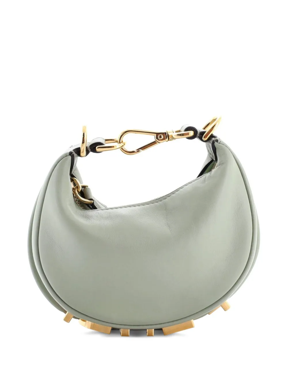 Fendi Pre-Owned Fendigraphy Bag Leather Nano hobo bag - Verde