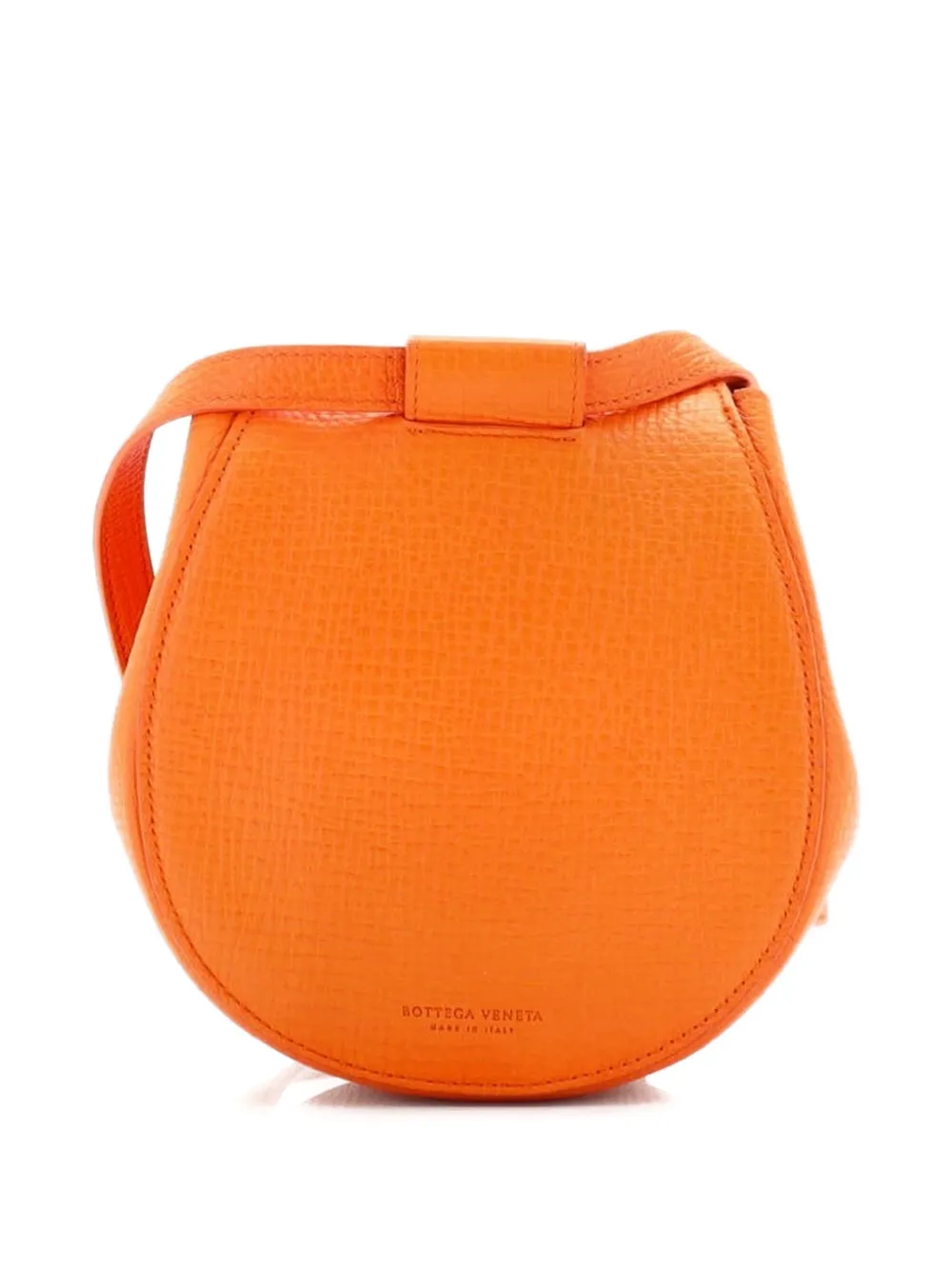 BOTTEGA VENETA Pre-owned Palmellato Convertible Leather Mini Belt Bag In Orange
