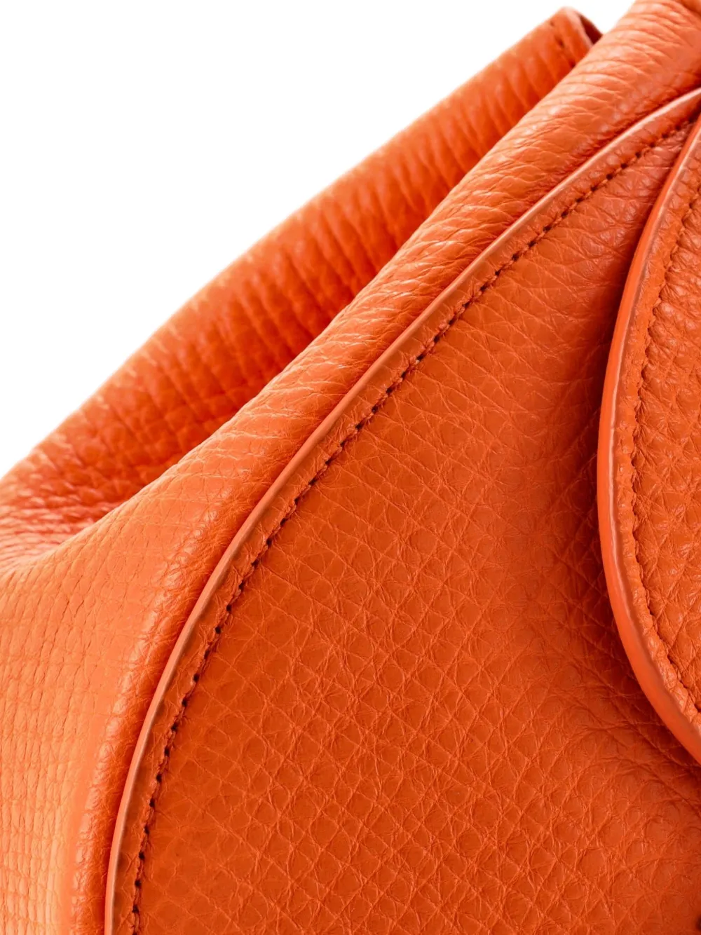 BOTTEGA VENETA Pre-owned Palmellato Convertible Leather Mini Belt Bag In Orange