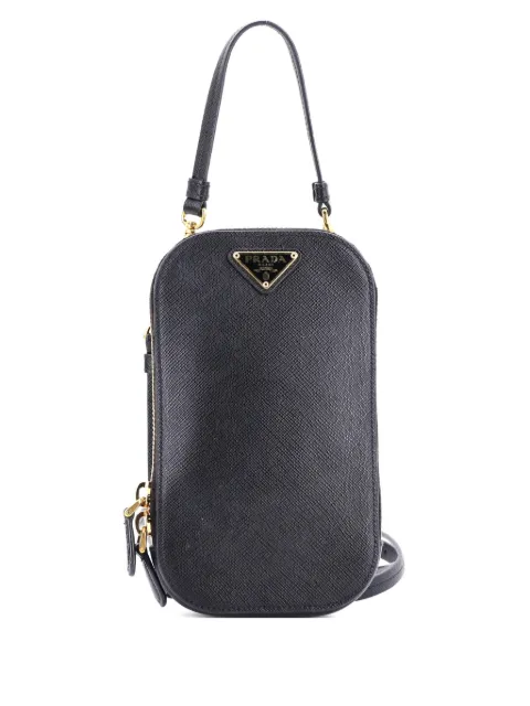 Prada Pre-Owned Zip Phone Holder Saffiano Leather crossbody bag