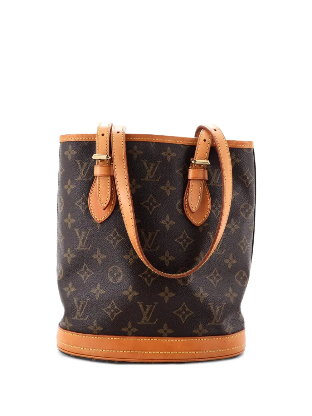 Louis Vuitton Pre-Owned Petit Monogram Canvas bucket bag - Marrone