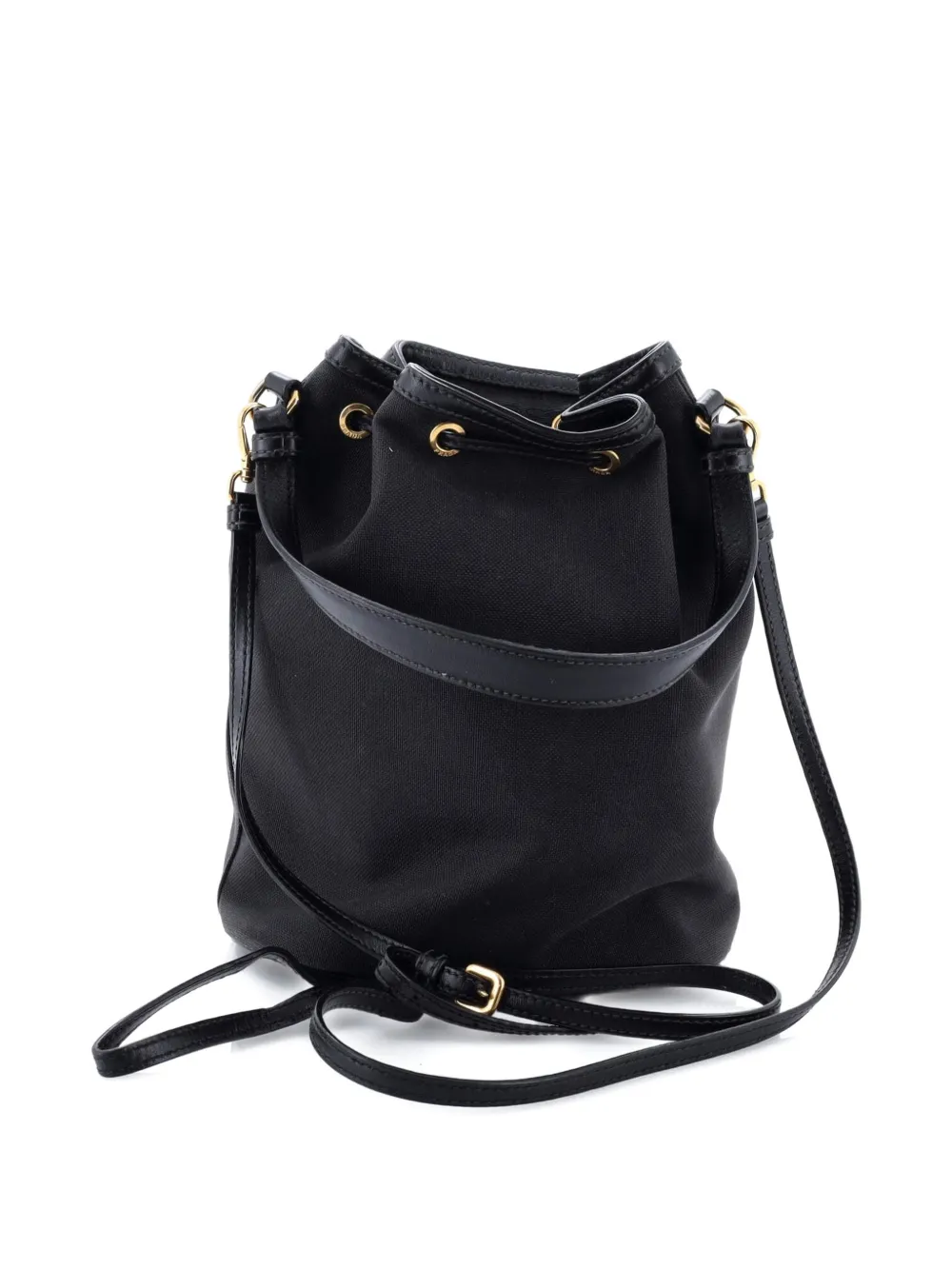 Prada Pre-Owned Logo Drawstring Canvas bucket bag | Pre-Owned | Image 2