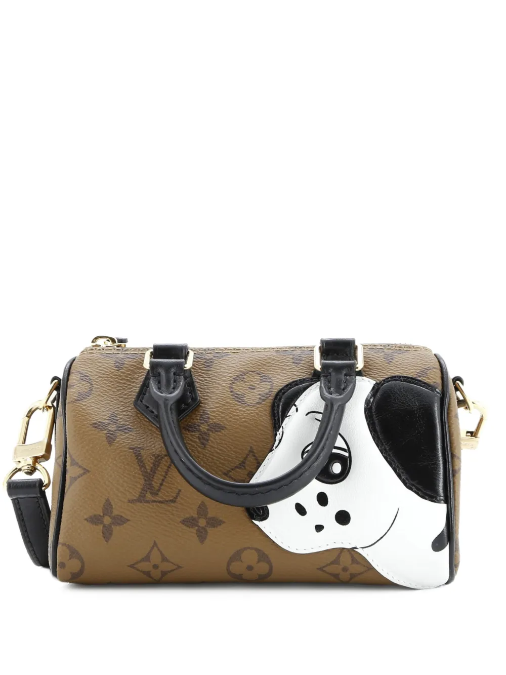 Louis Vuitton Pre-Owned Speedy Bandouliere NM Bag Limited Edition Sun Yitian Reverse Monogram Canvas Nano tote bag - Marrone