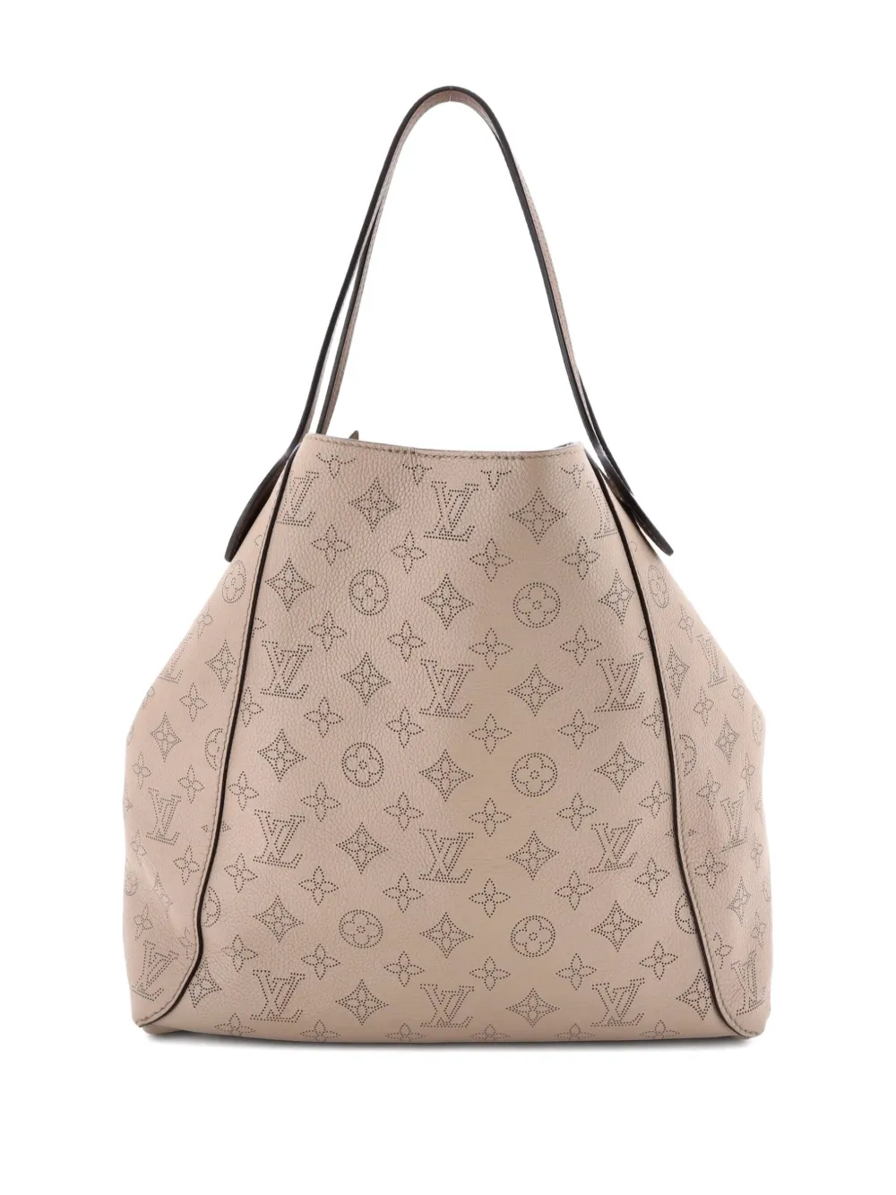 Louis Vuitton Pre-Owned Hina Handbag Mahina Leather MM shoulder bag - Toni neutri