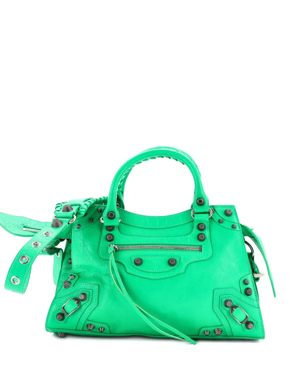Balenciaga Pre-Owned Neo Cagole City Bag Leather Small tote bag - Grün