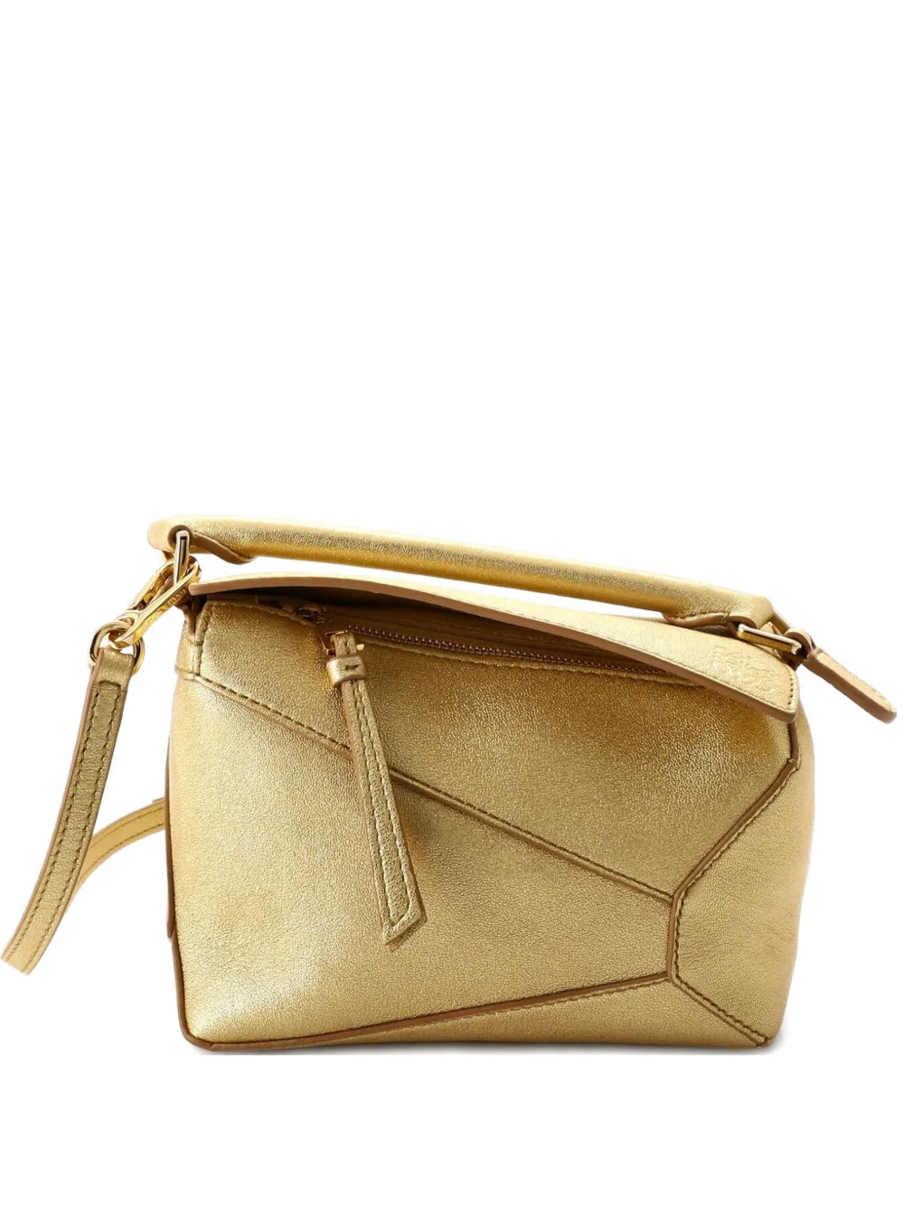 Loewe Pre-Owned Puzzle Bag Leather Mini crossbody bag - Oro