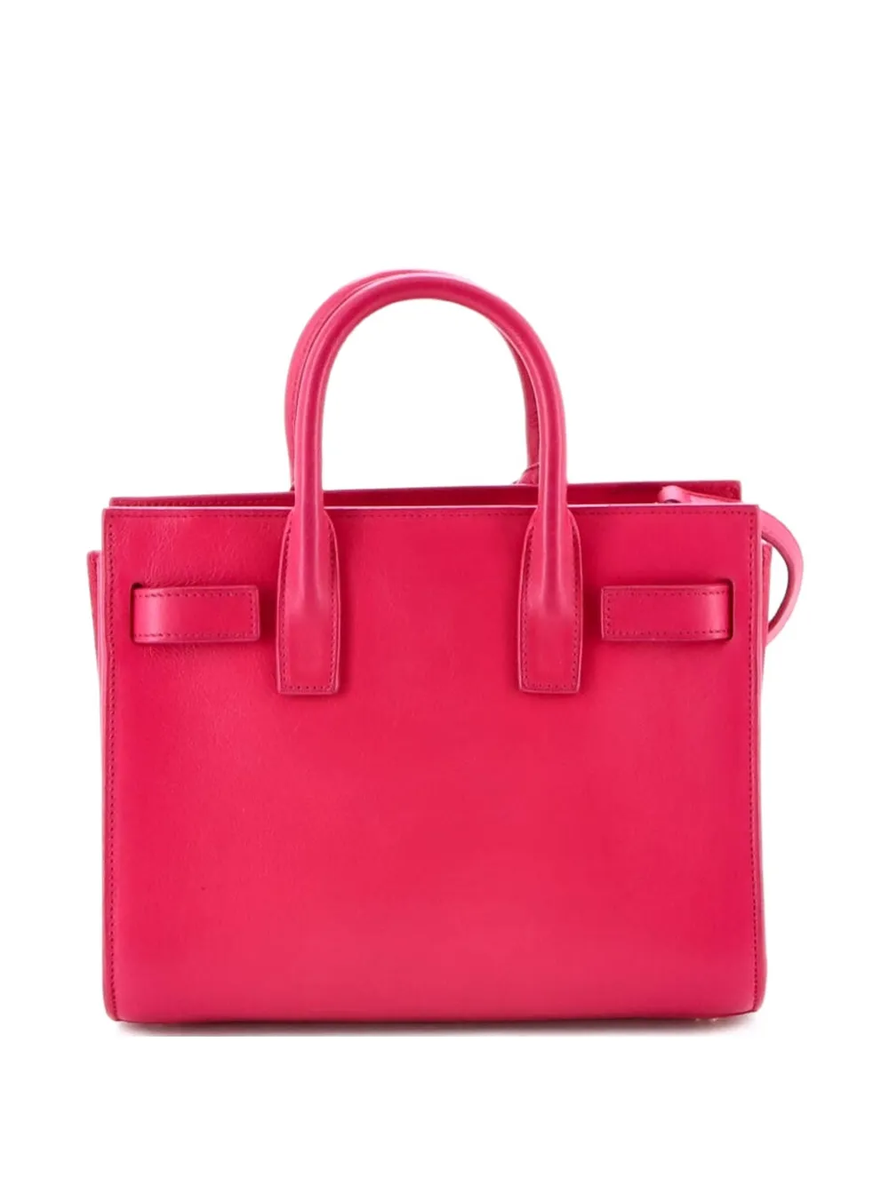 Pre-owned Saint Laurent Sac De Jour Bag Leather Nano Tote Bag In Pink