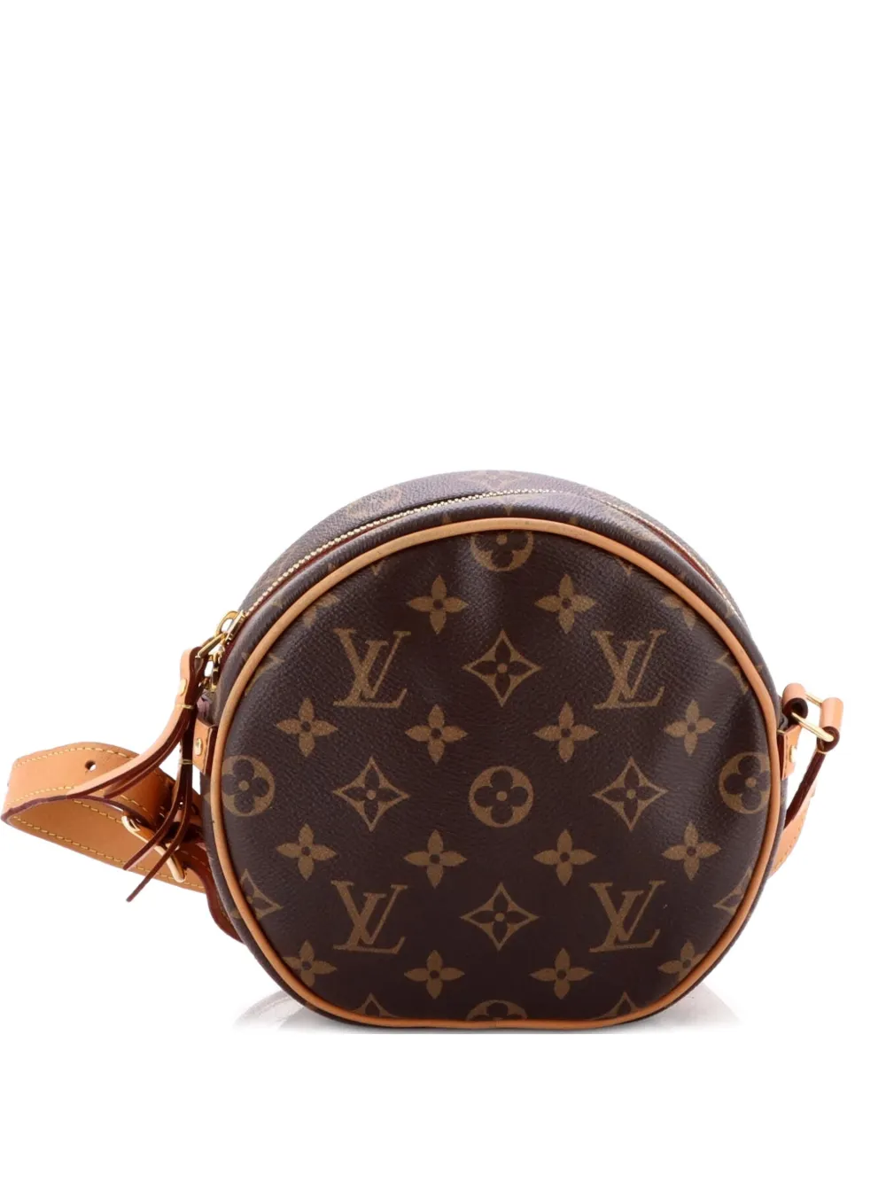Pre-owned Louis Vuitton Boite Chapeau Souple Bag Monogram Canvas Pm Crossbody Bag In Brown