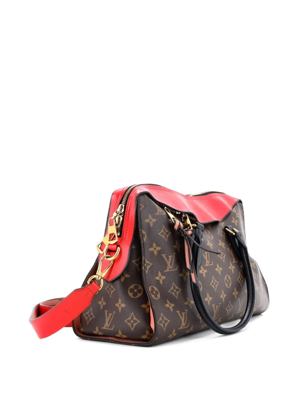 Tuileries Handbag Monogram Canvas With Leather Satchel