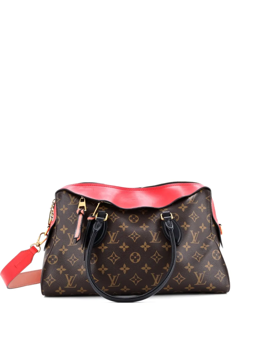 Louis Vuitton Pre-Owned Tuileries Handbag Monogram Canvas with Leather satchel - Marrone