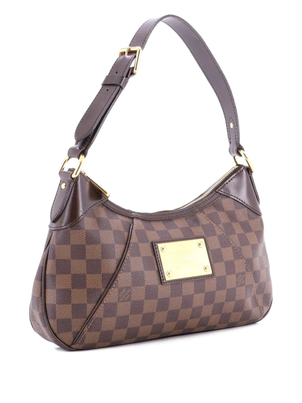 Pre-owned Louis Vuitton Thames Handbag Damier Pm Shoulder Bag In Brown