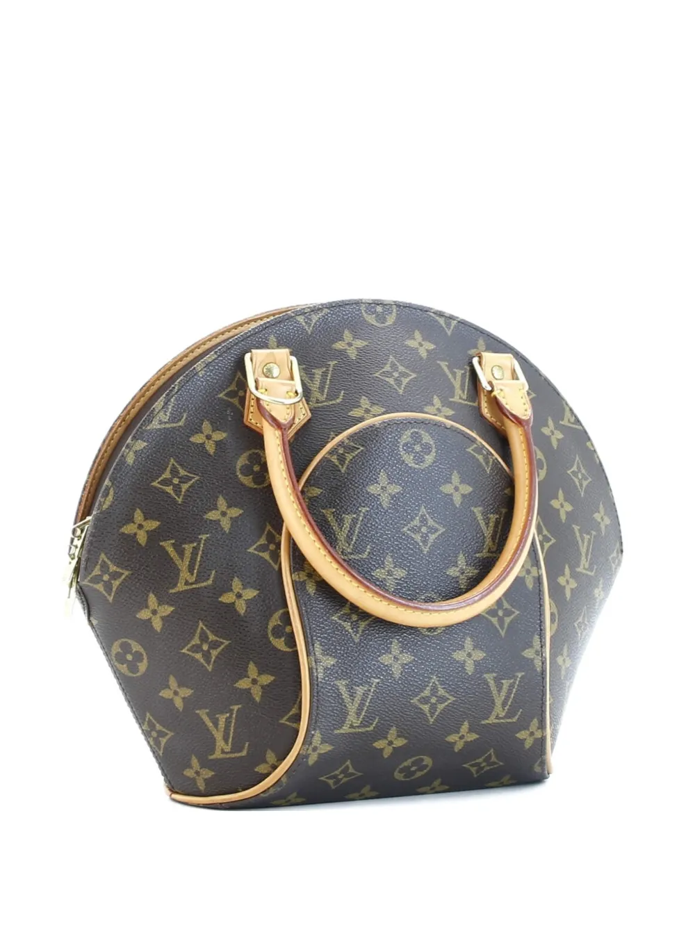 Pre-owned Louis Vuitton Ellipse Bag Monogram Canvas Pm Satchel In Brown