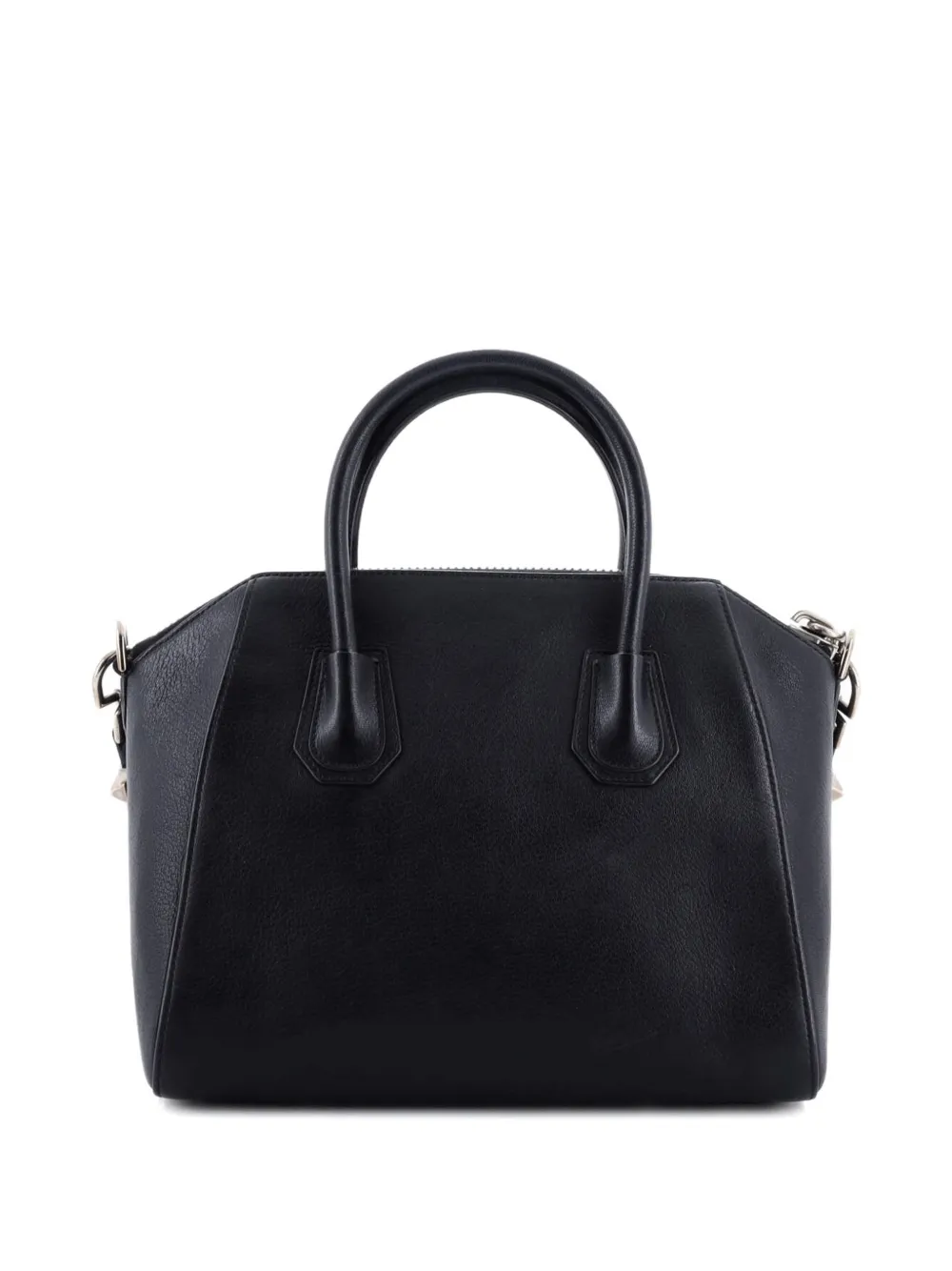 Pre-owned Givenchy Antigona Bag Leather Small Satchel In Black