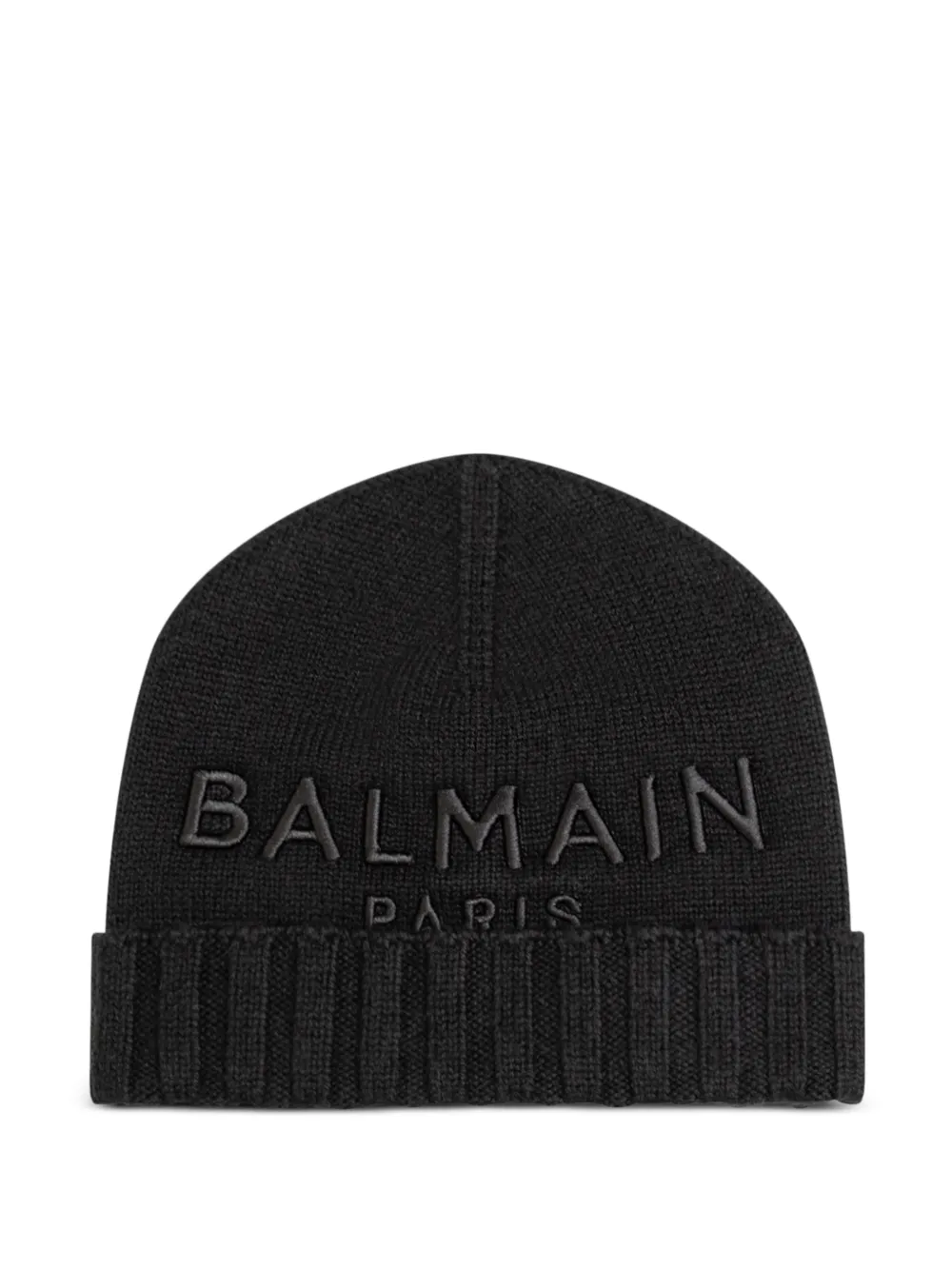 Balmain Kids Berretto con logo ricamato - Nero