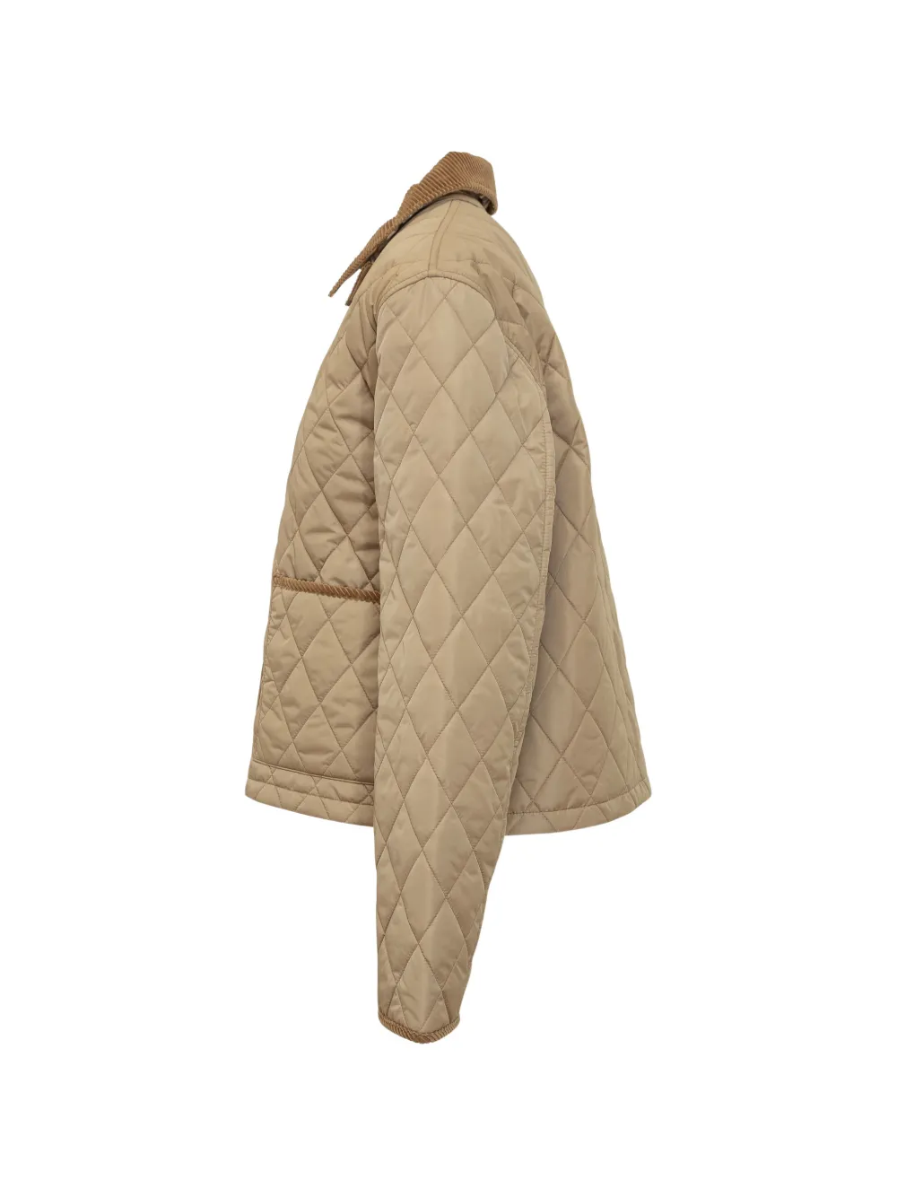  Burberry Quilted Corduroy Jacket - Neutrals 