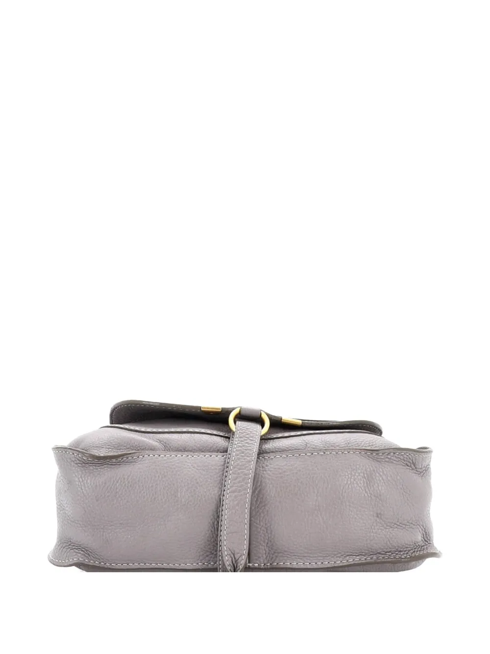 CHLOÉ Pre-owned Marcie Leather Small Satchel In Gray