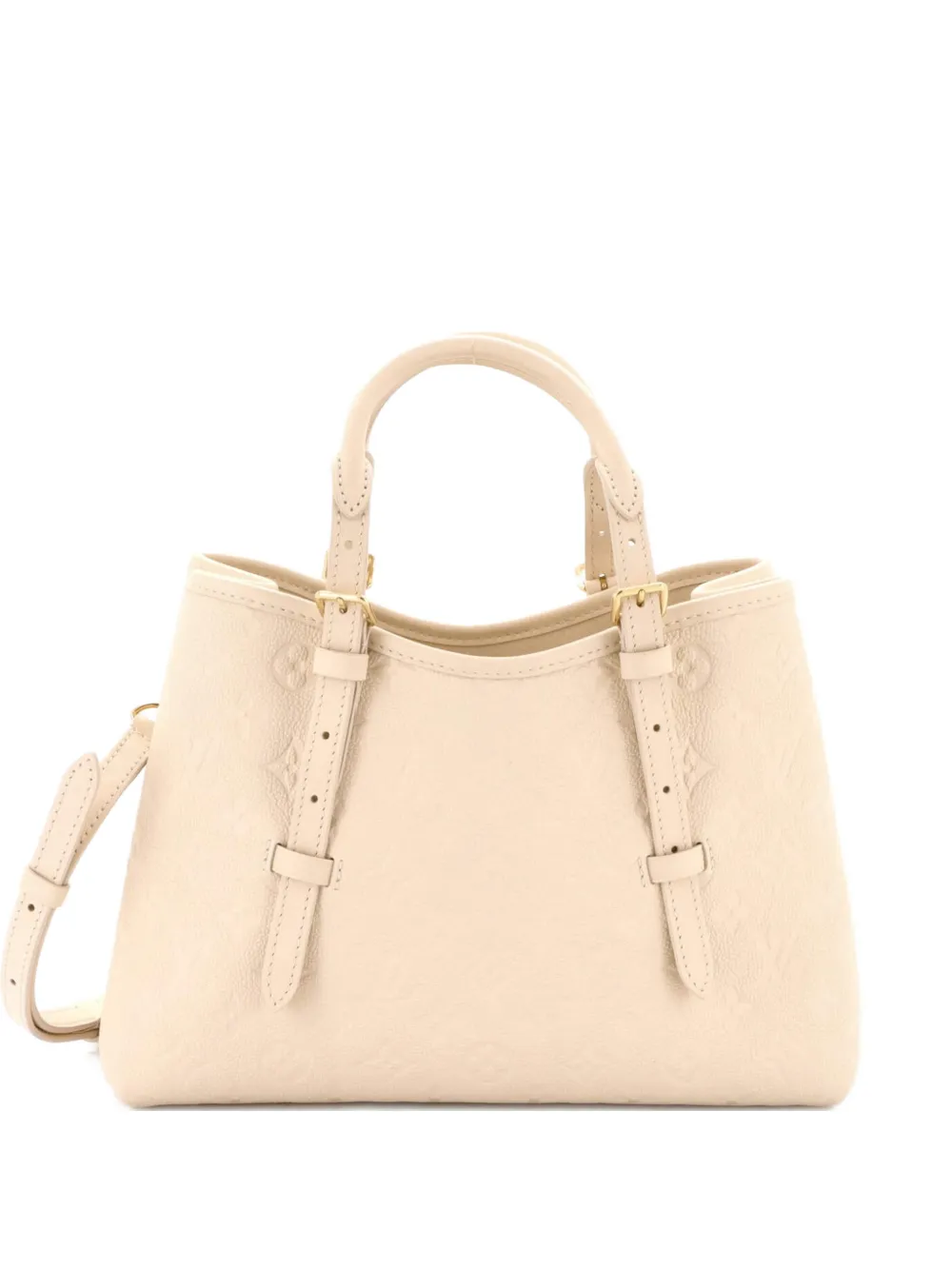 Pre-owned Louis Vuitton Babylone Monogram Empreinte Leather Pm Tote Bag In Neutral