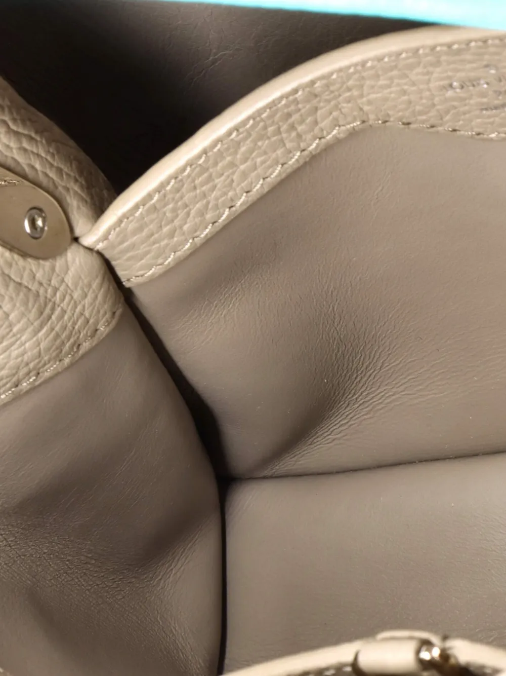 Pre-owned Louis Vuitton Capucines Bag Leather Bb Satchel In Blue