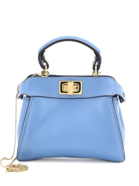 Fendi Pre-Owned Peekaboo Bag Leather Nano crossbody bag