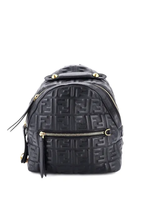 Fendi Pre-Owned By The Way Zucca Embossed Leather Mini backpack