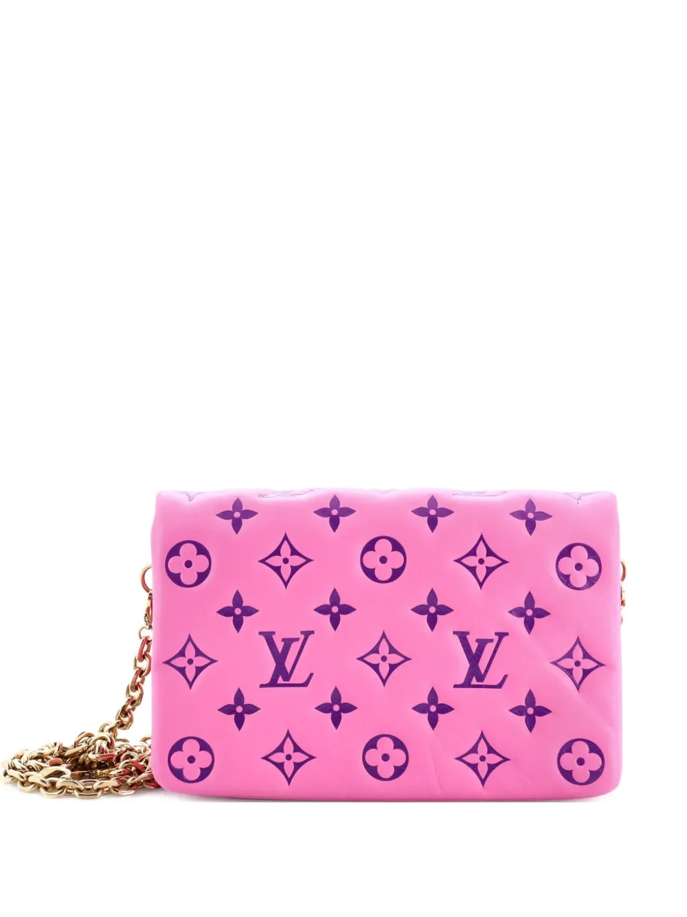 Louis Vuitton Pre-Owned Coussin Pochette Monogram Embossed Lambskin crossbody bag - Rosa