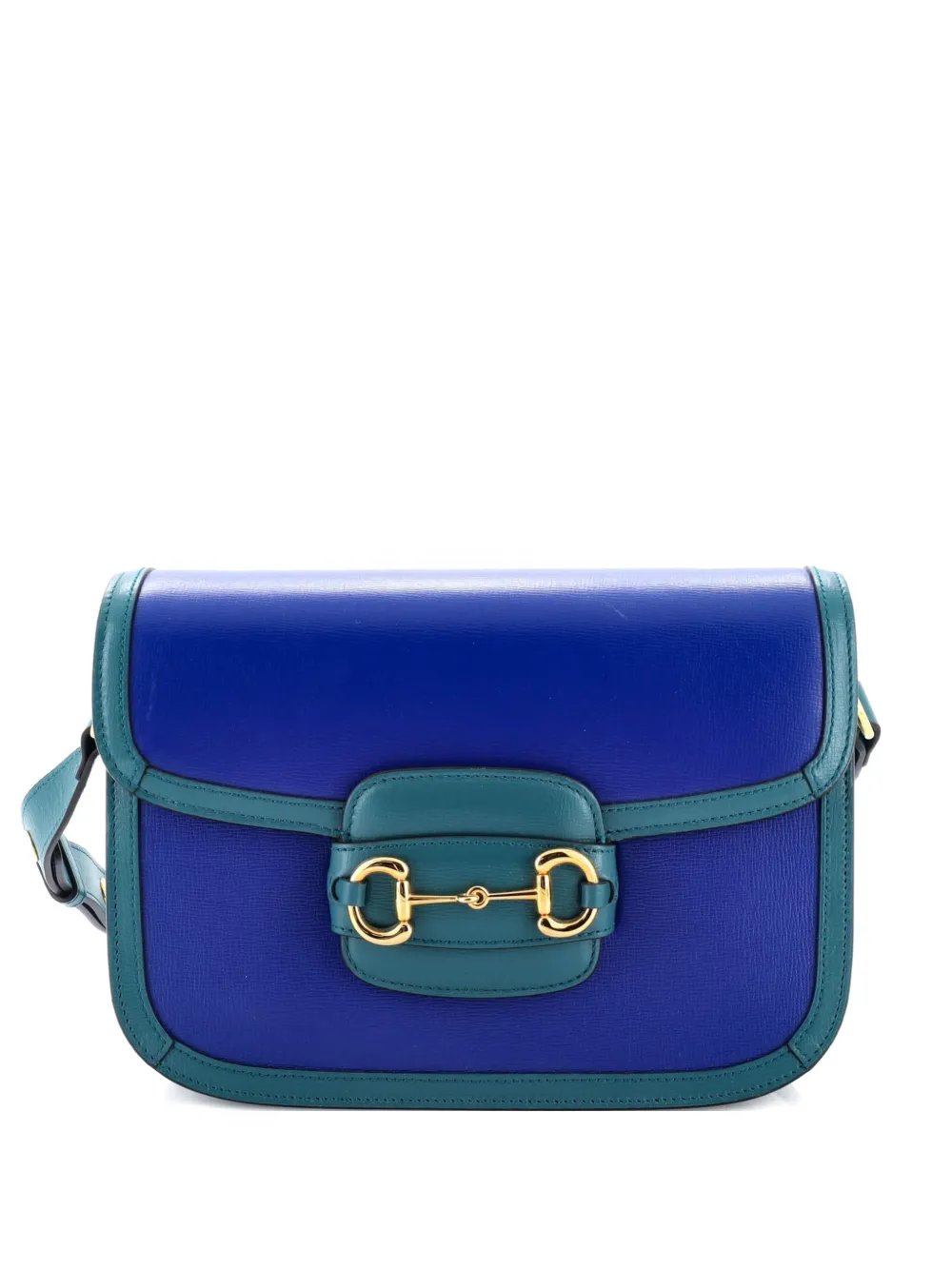 Gucci Pre-Owned Horsebit 1955 Leather Small shoulder bag - Blu