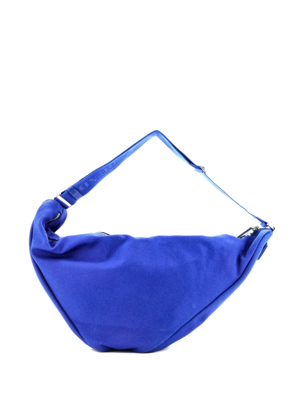 Prada Pre-Owned Triangle Logo Zip Crossbody Bag Embossed Canvas Large shoulder bag | Pre-Owned | Image 2