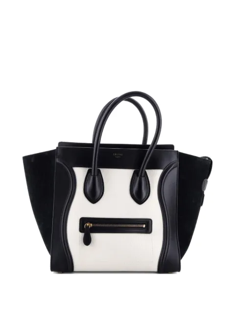 Celine Pre-Owned Bicolor Luggage Bag Leather Mini satchel