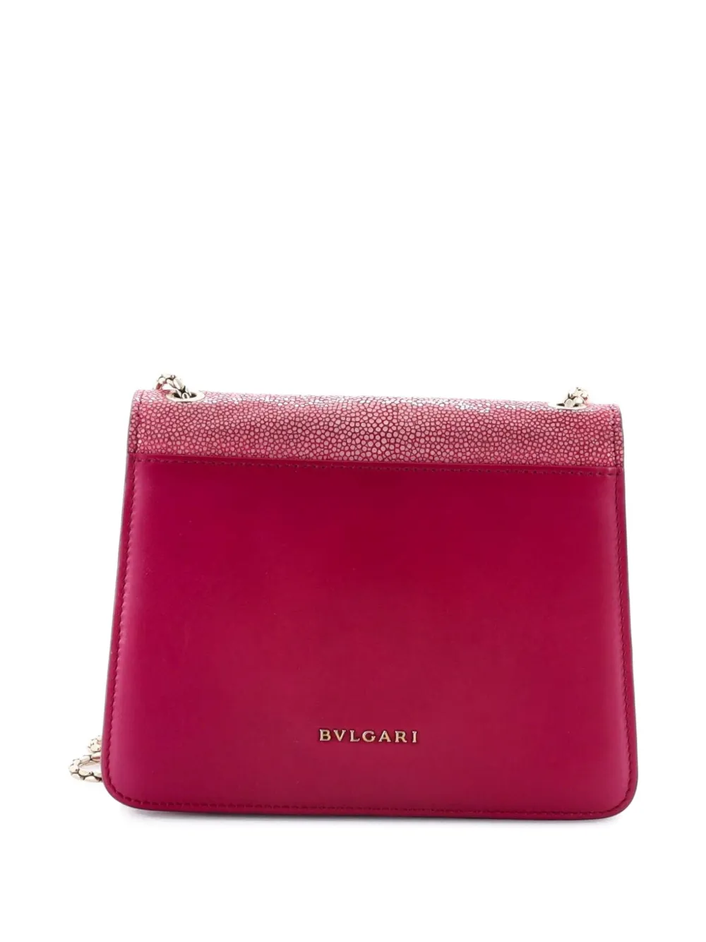 Bvlgari Pre-Owned Serpenti Forever Square Leather and Stingray Small shoulder bag | Pre-Owned | Image 2
