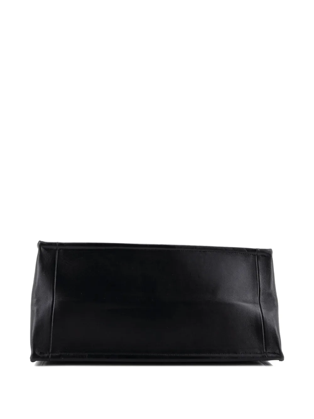 DIOR Pre-owned Essential Archicannage Quilt Calfskin Medium Tote Bag In Black