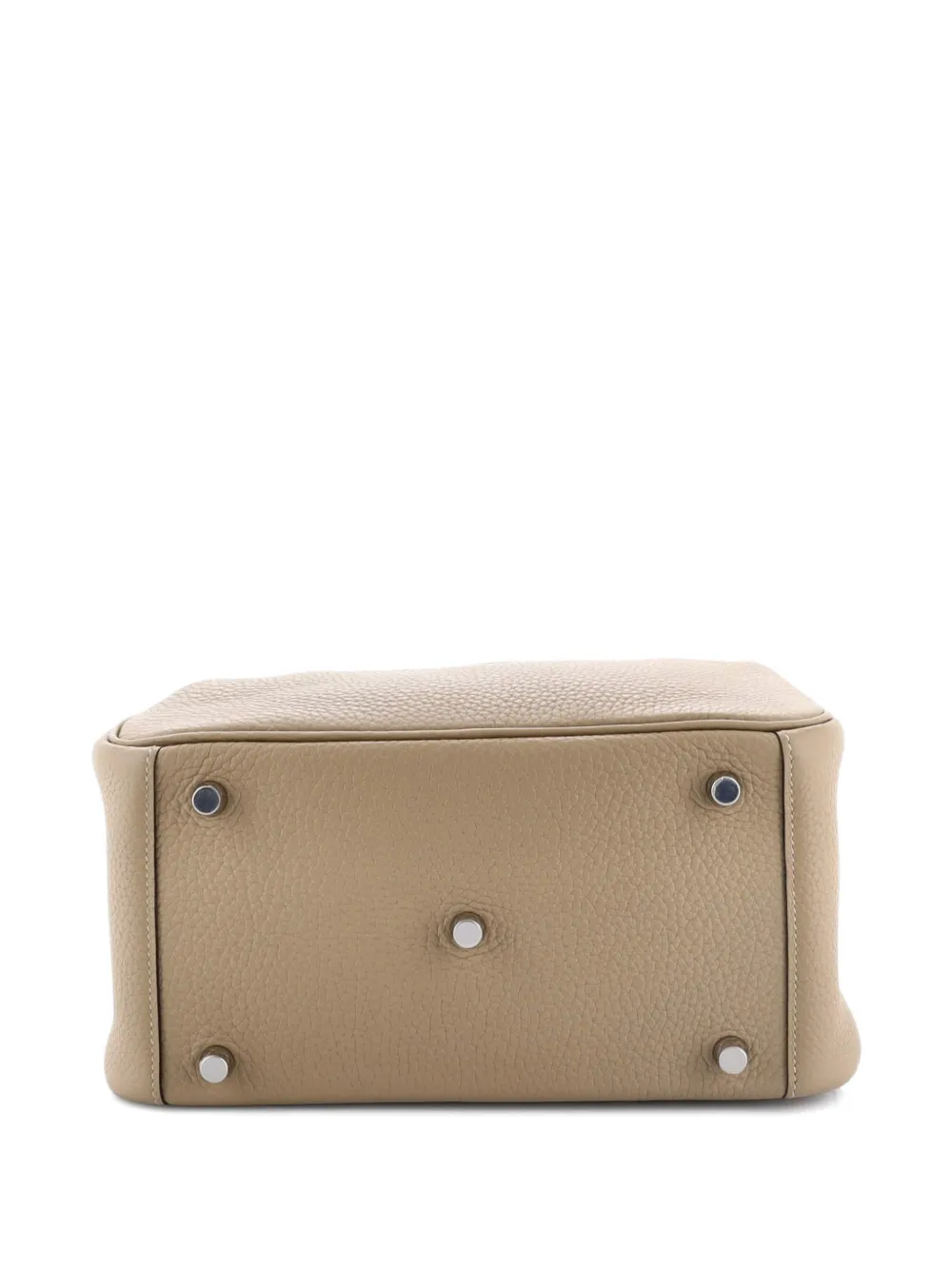 Pre-owned Hermes Lindy Bag Clemence 26 Shoulder Bag In Neutral