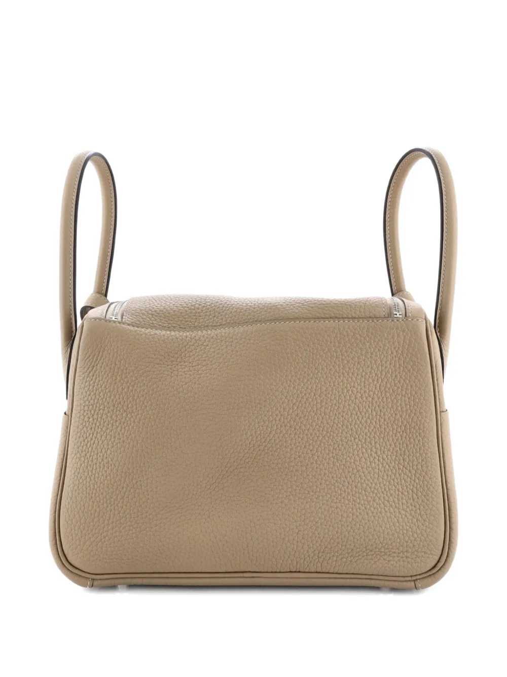 Pre-owned Hermes Lindy Bag Clemence 26 Shoulder Bag In Neutral