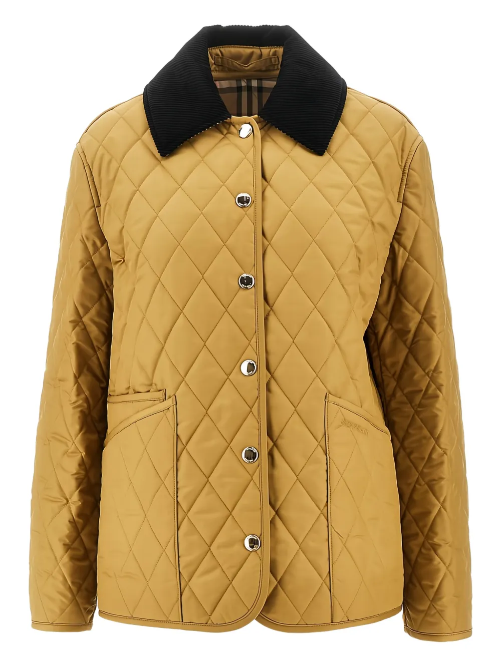 Burberry quilted-pattern jacket - Giallo