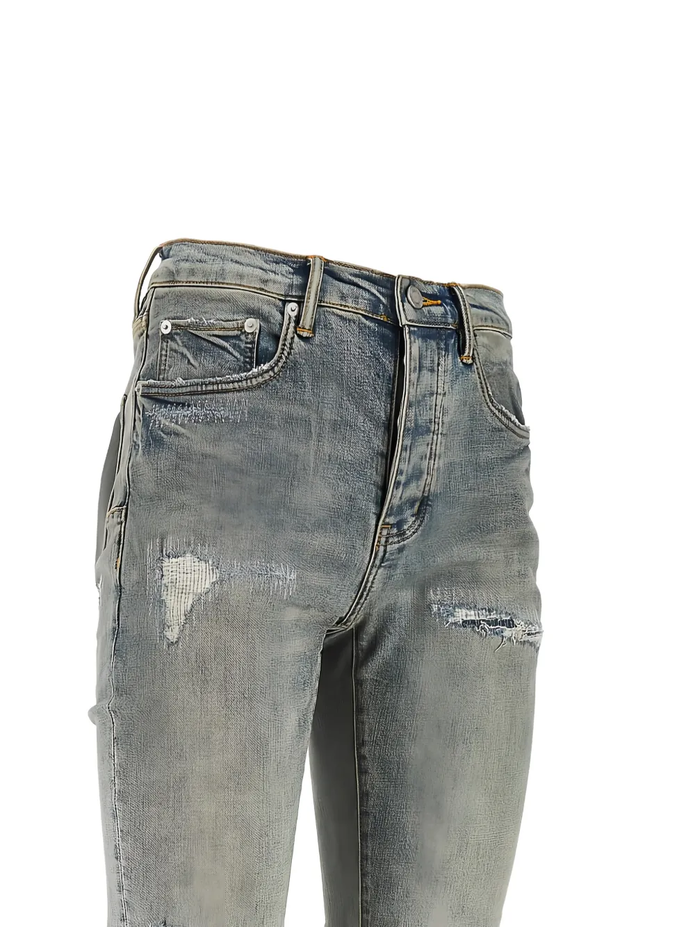 Purple Brand P001 distressed jeans - Blauw