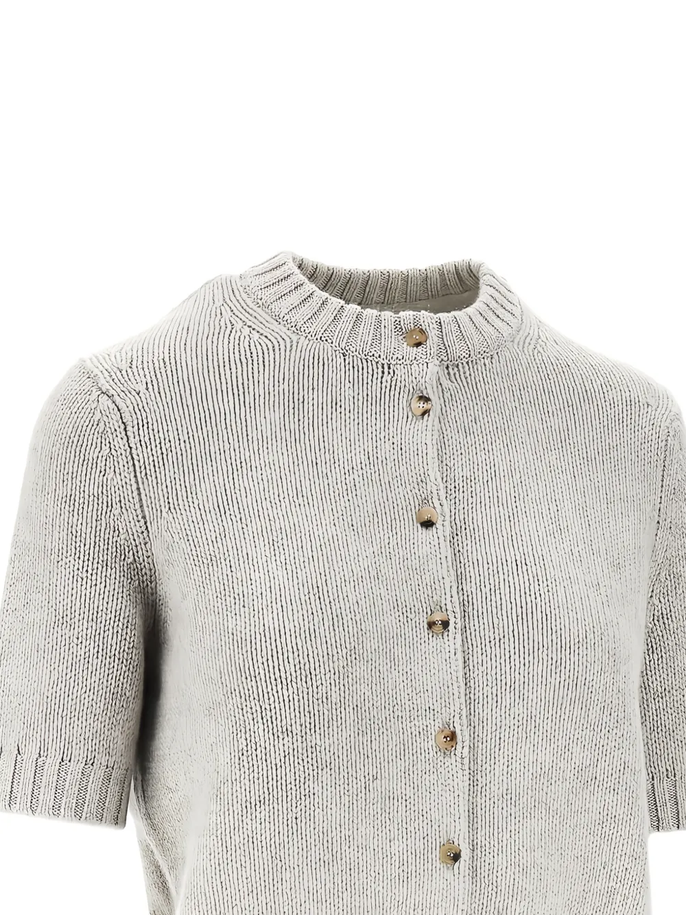 Khaite Nora Cashmere Cardigan In Gray