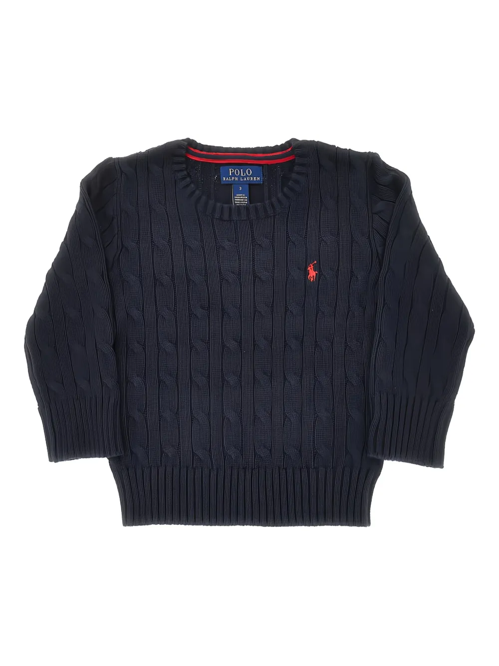 POLO RALPH LAUREN KIDS cable-knit sweater - Blu