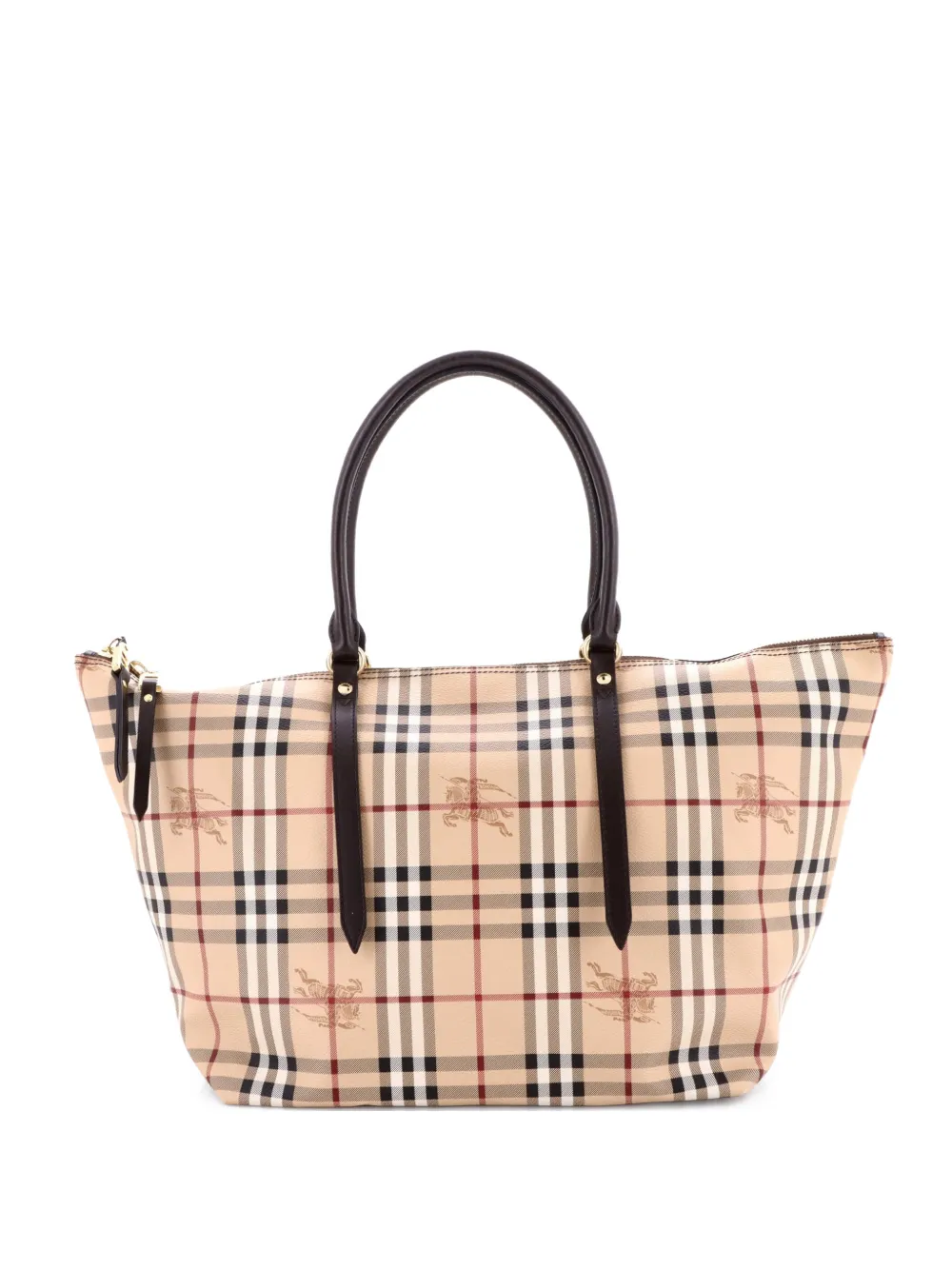 Burberry Pre-Owned Salisbury Haymarket Coated Canvas Medium tote bag - Marrone