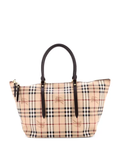 Burberry Pre-Owned Salisbury Haymarket Coated Canvas Medium tote bag