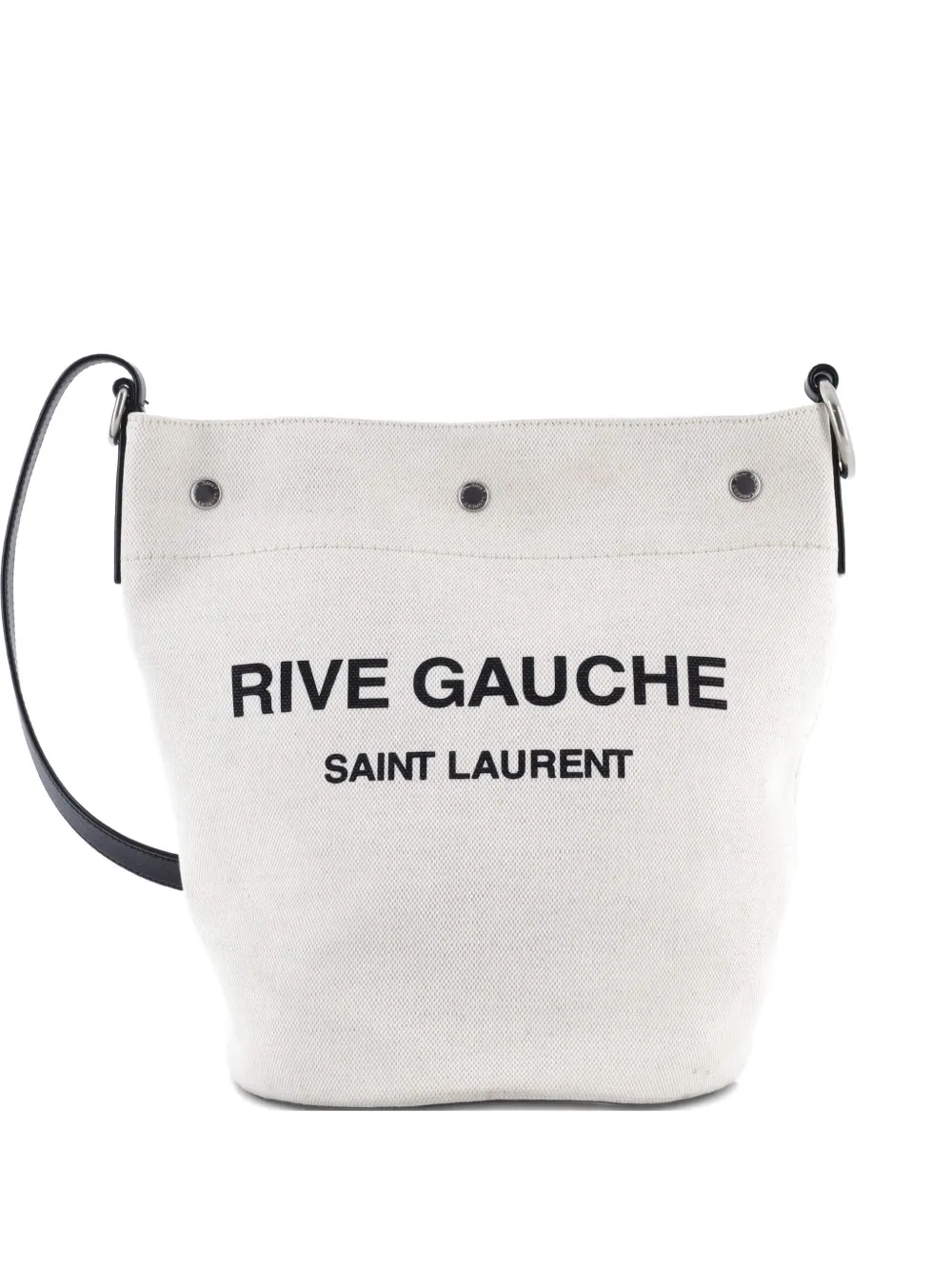 Saint Laurent Pre-Owned Rive Gauche Canvas bucket bag | negro | Image 1