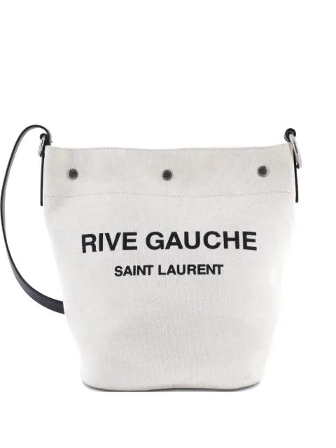 Saint Laurent Pre-Owned Rive Gauche Canvas bucket bag