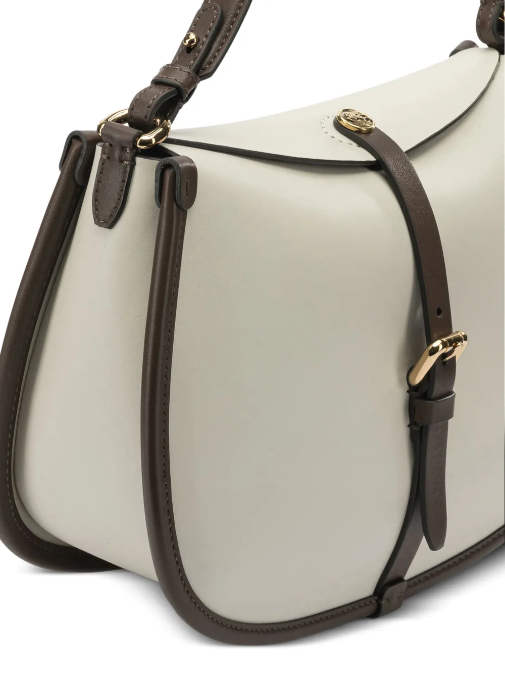  Etro Pony Buckle Leather Cross Body Bag - Neutrals 