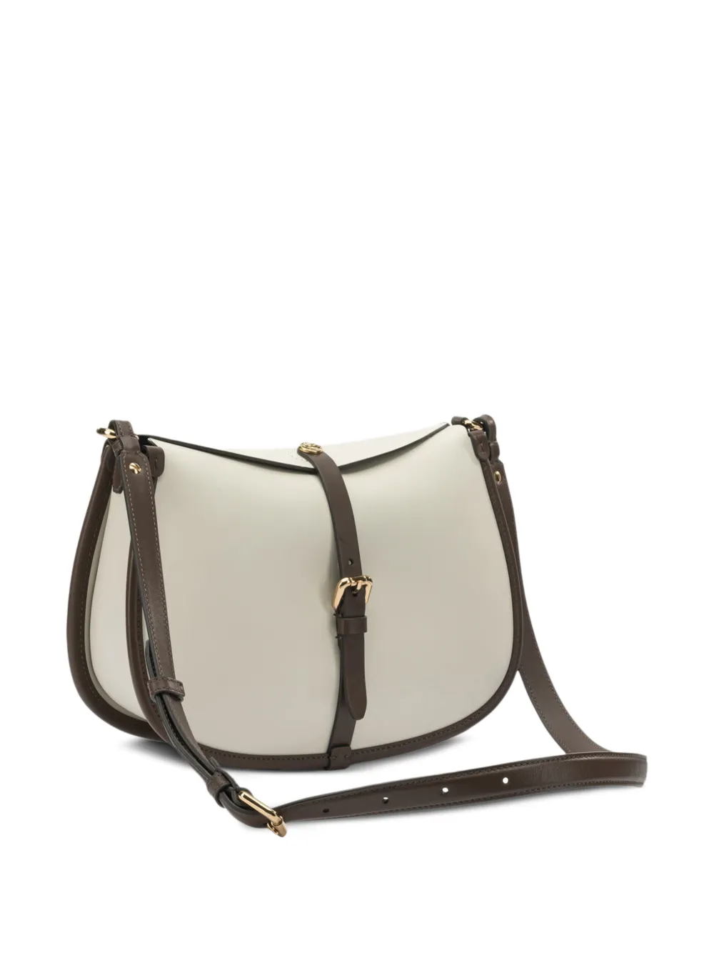  Etro Pony Buckle Leather Cross Body Bag - Neutrals 