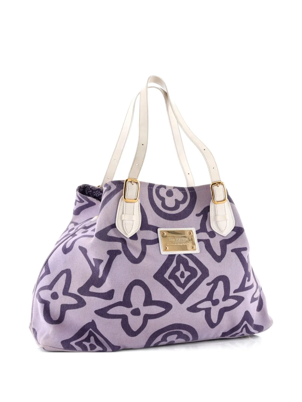 Pre-owned Louis Vuitton Tahitienne Cabas Canvas Gm Tote Bag In Multi