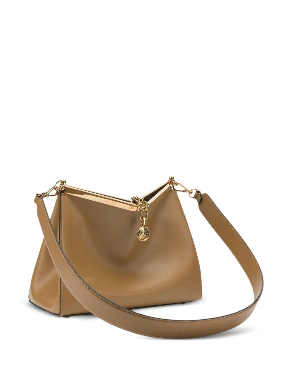 ETRO Vela raffia schoudertas Bruin