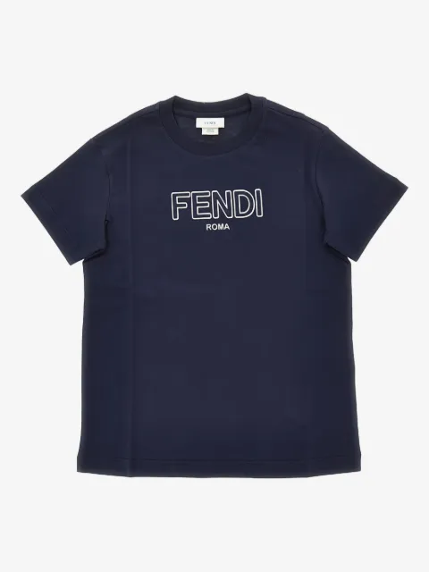 Fendi Kids logo-detail T-shirt