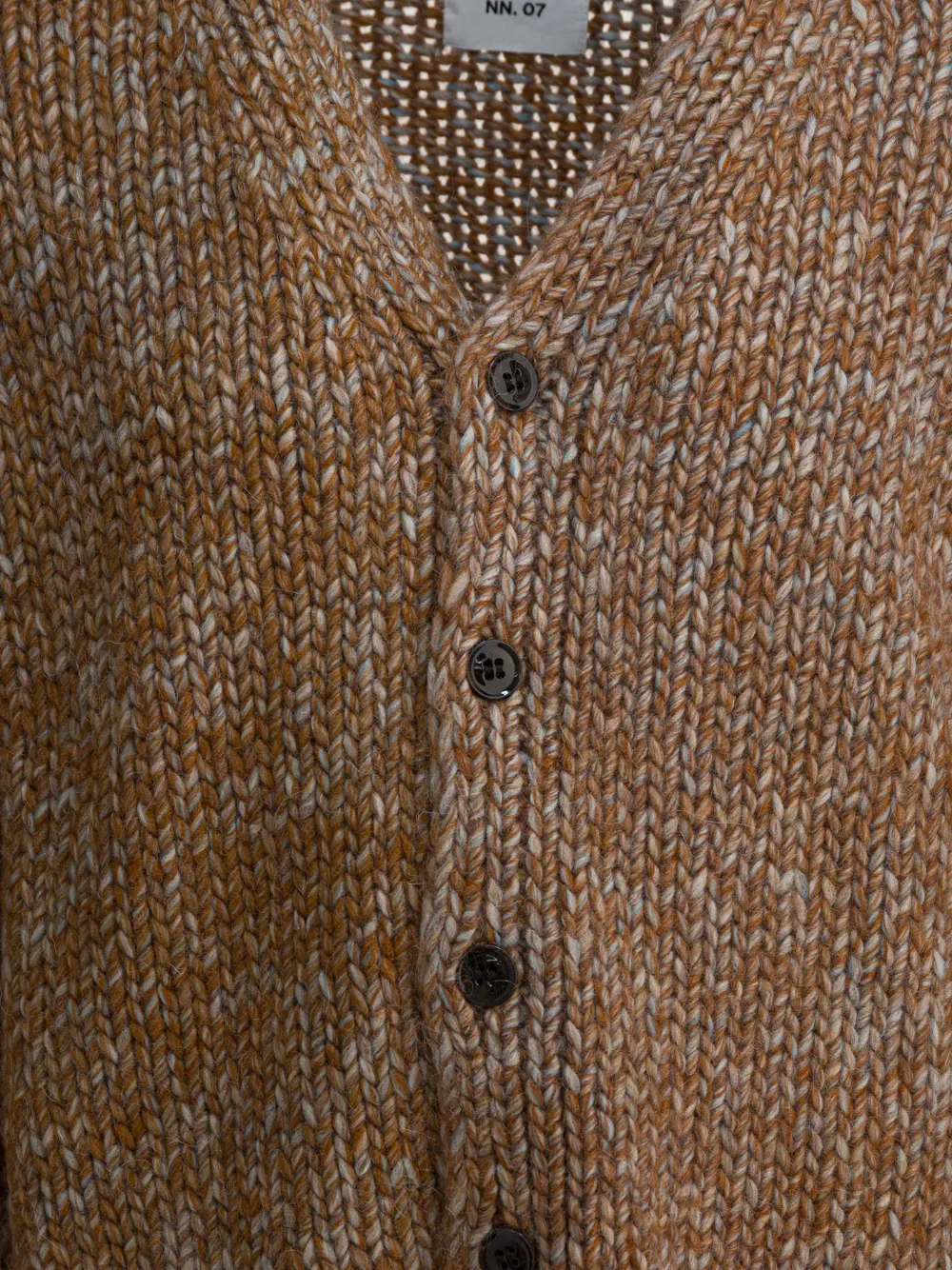 NN07 Vest met knopen Bruin